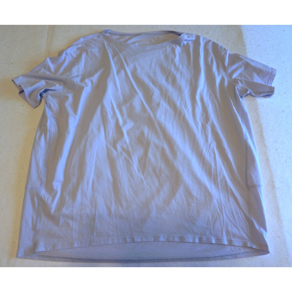 Lululemon Light Blue Short Sleeve Activewear T-Shirt Women Relaxed Fit